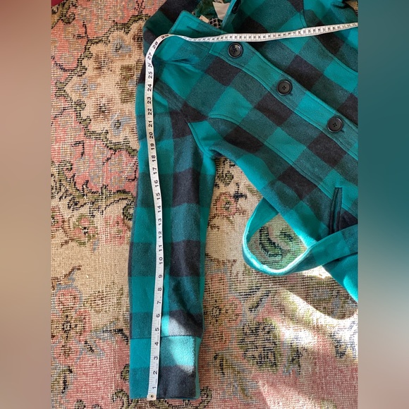 Vintage Penguin Wool Trench, Green/Black Buffalo Plaid, Fully Lined! Womens SM🔥 - Picture 10 of 14
